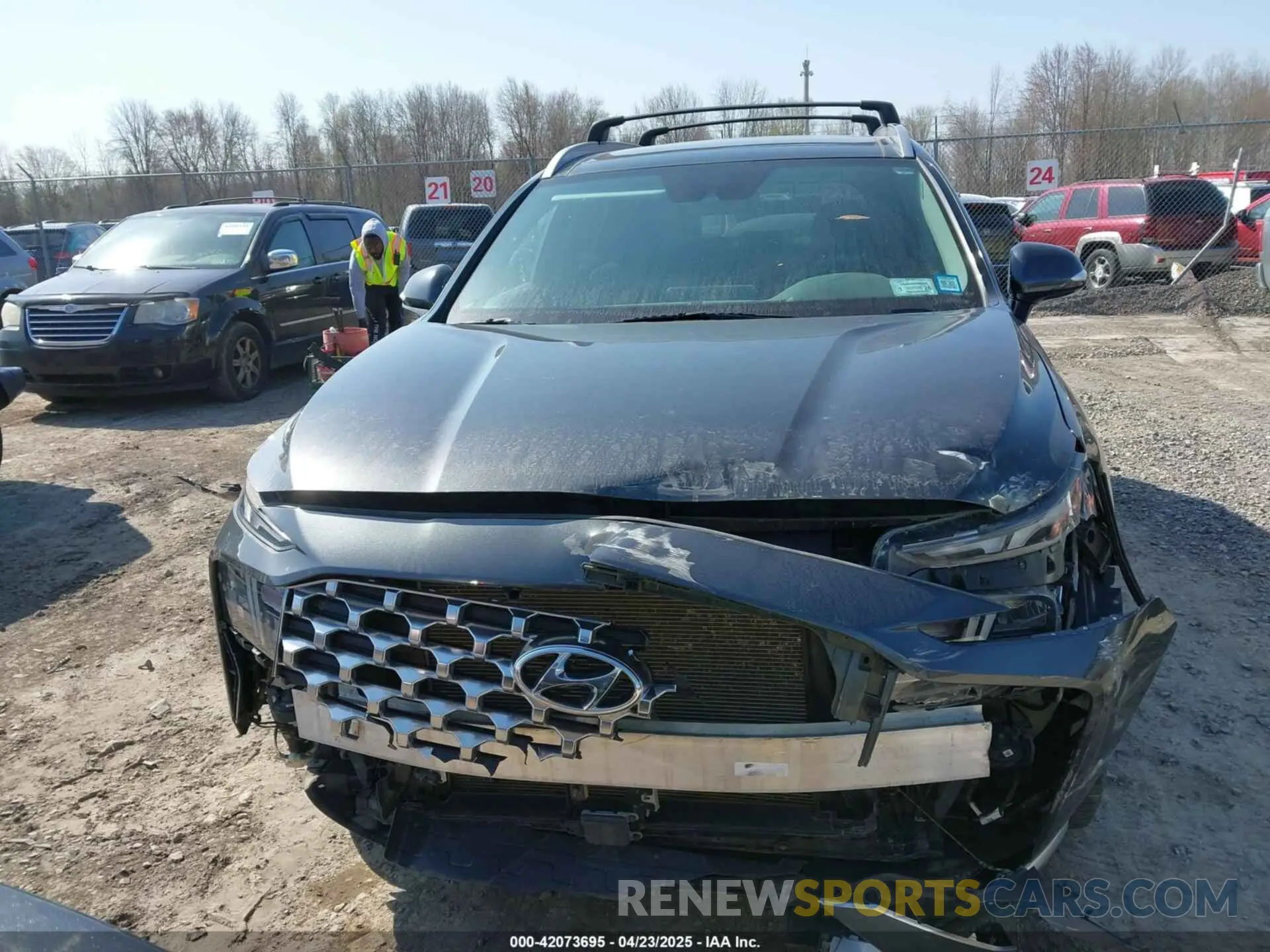 13 fotografías del automóvil dañado 5NMS3DAJ2NH444079 HYUNDAI SANTA FE 2022