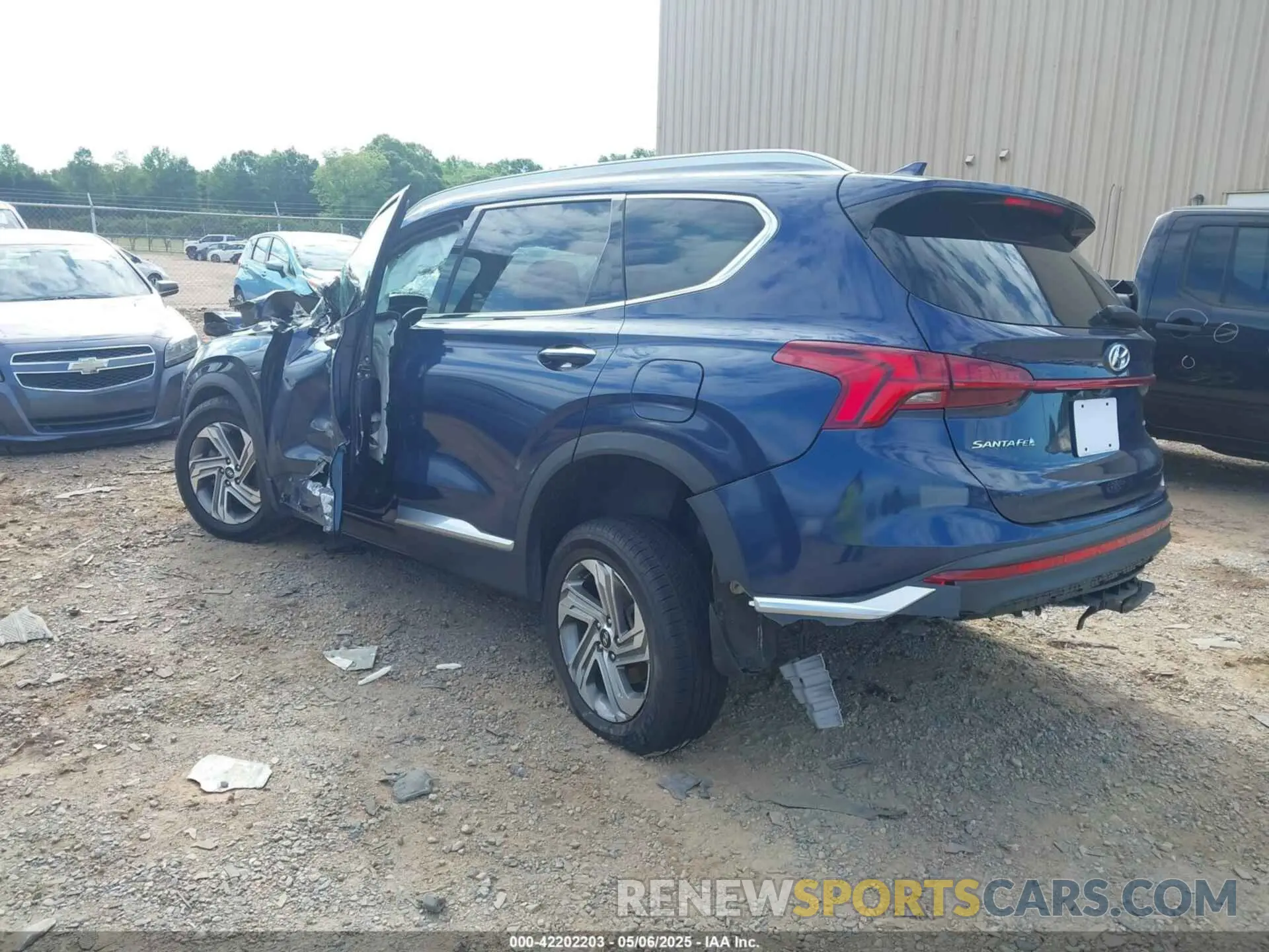 3 fotografías del automóvil dañado 5NMS3DAJ4NH380479 HYUNDAI SANTA FE 2022