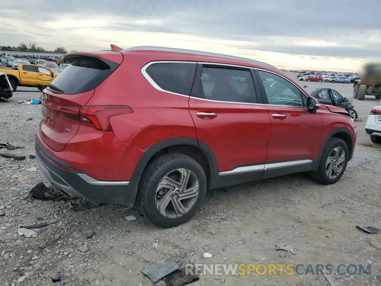 3 fotografías del automóvil dañado 5NMS3DAJ4NH456069 HYUNDAI SANTA FE 2022