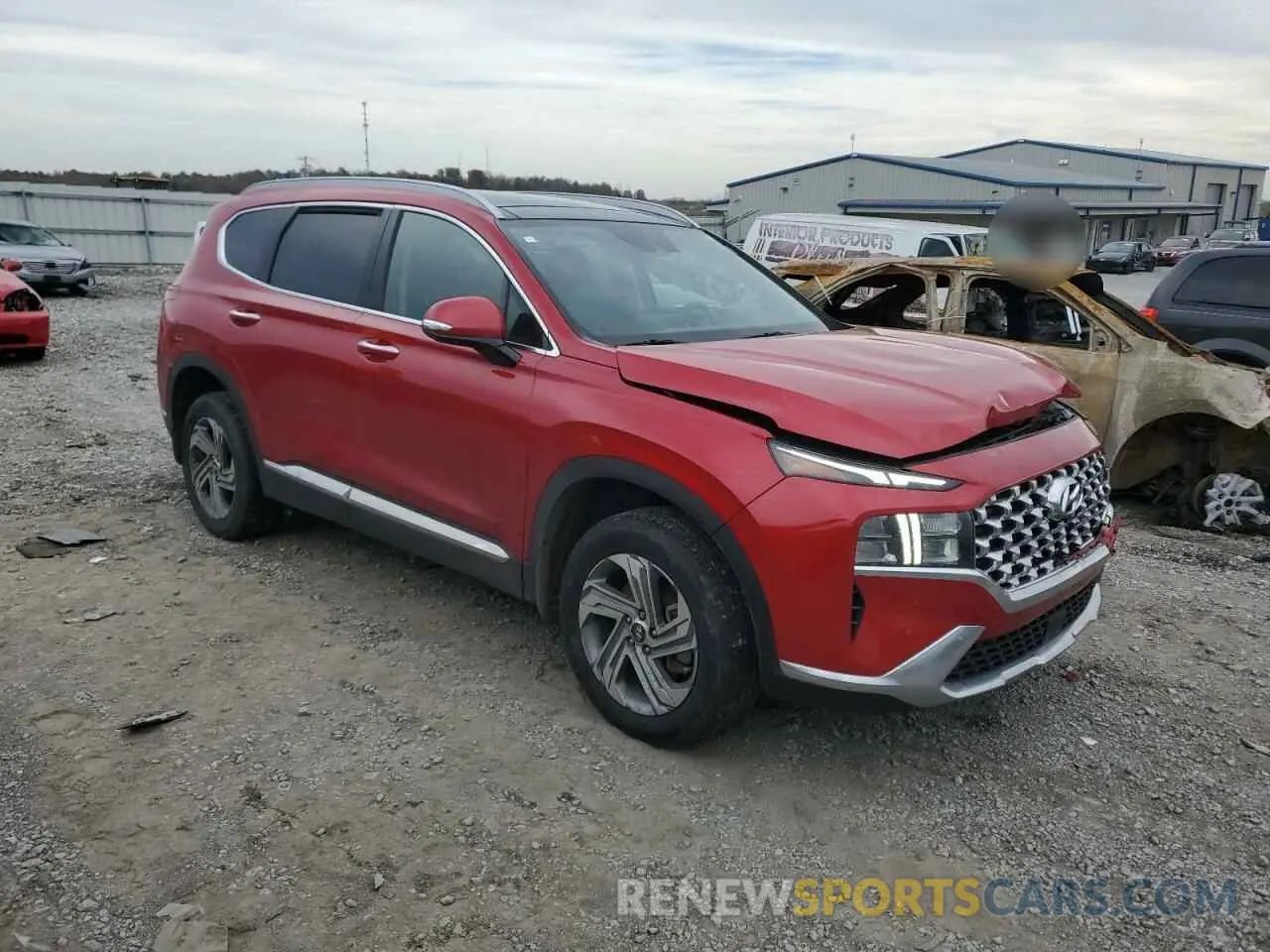 4 fotografías del automóvil dañado 5NMS3DAJ4NH456069 HYUNDAI SANTA FE 2022
