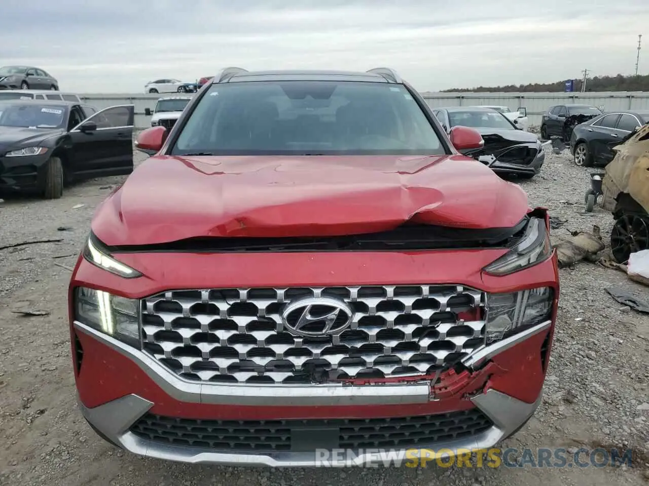 5 fotografías del automóvil dañado 5NMS3DAJ4NH456069 HYUNDAI SANTA FE 2022