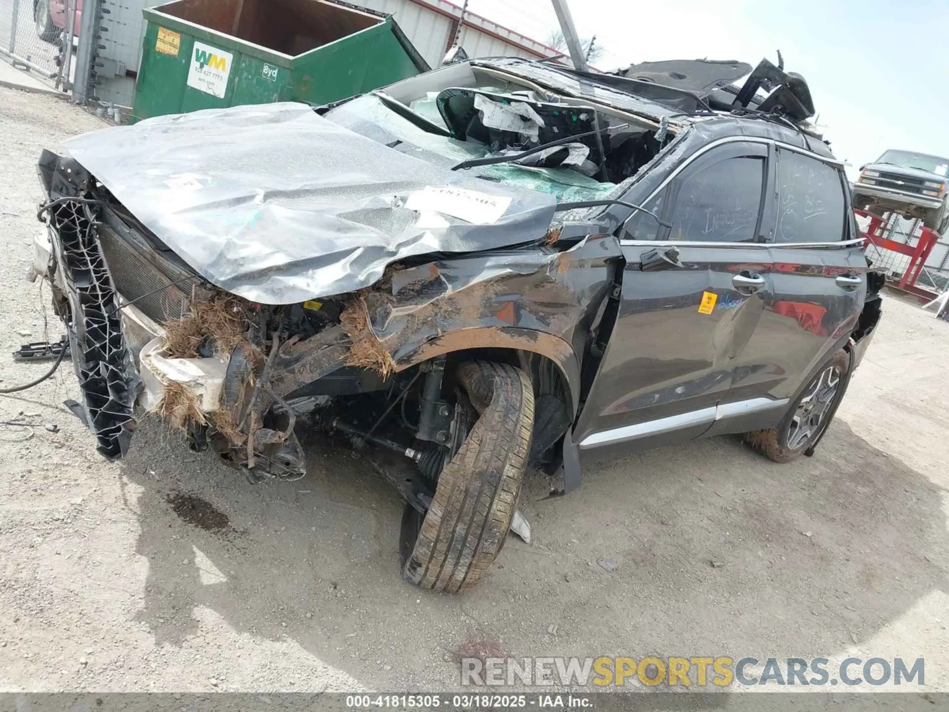 2 fotografías del automóvil dañado 5NMS3DAJ4NH456444 HYUNDAI SANTA FE 2022