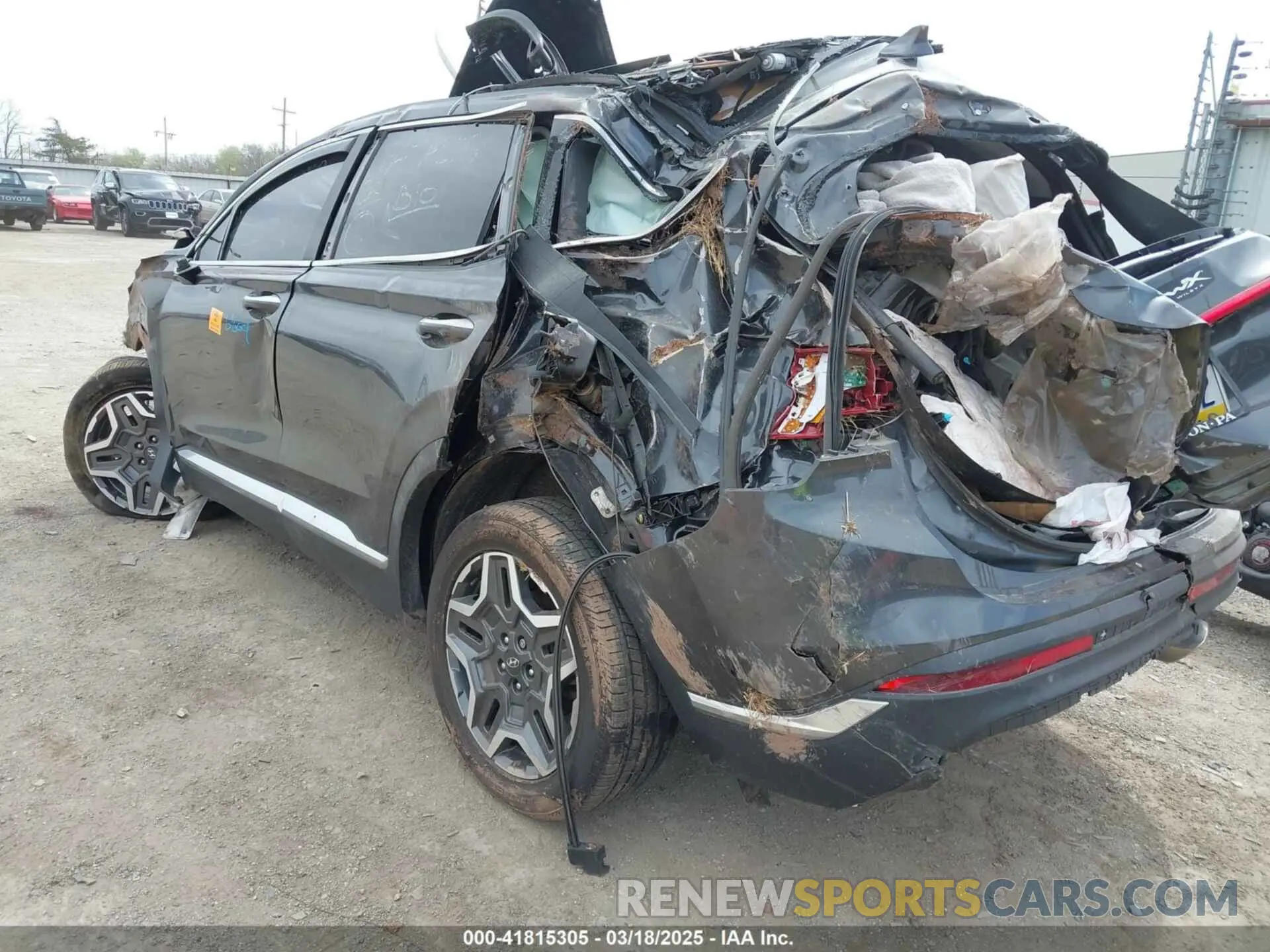 3 fotografías del automóvil dañado 5NMS3DAJ4NH456444 HYUNDAI SANTA FE 2022