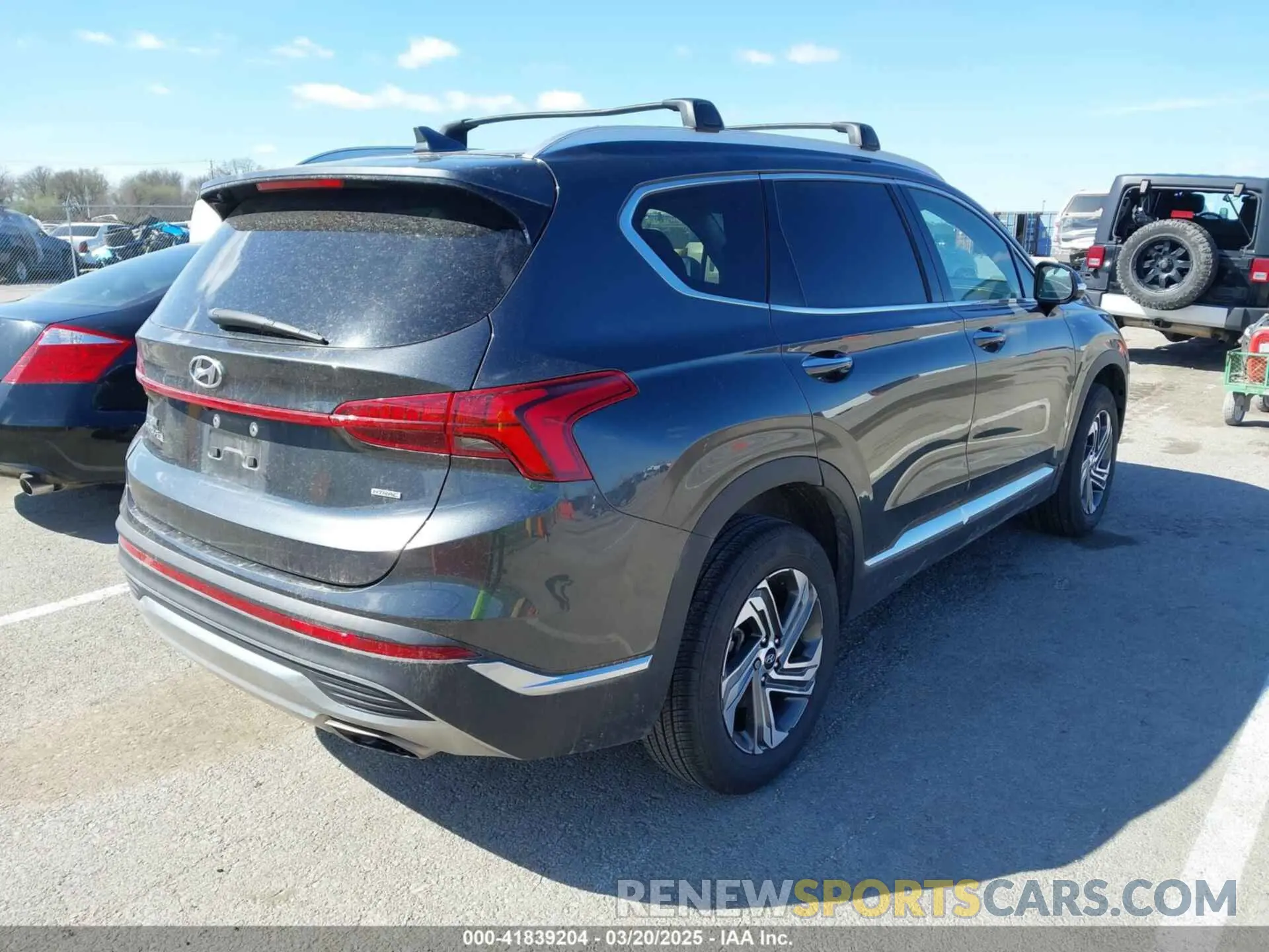 4 fotografías del automóvil dañado 5NMS3DAJ8NH474669 HYUNDAI SANTA FE 2022