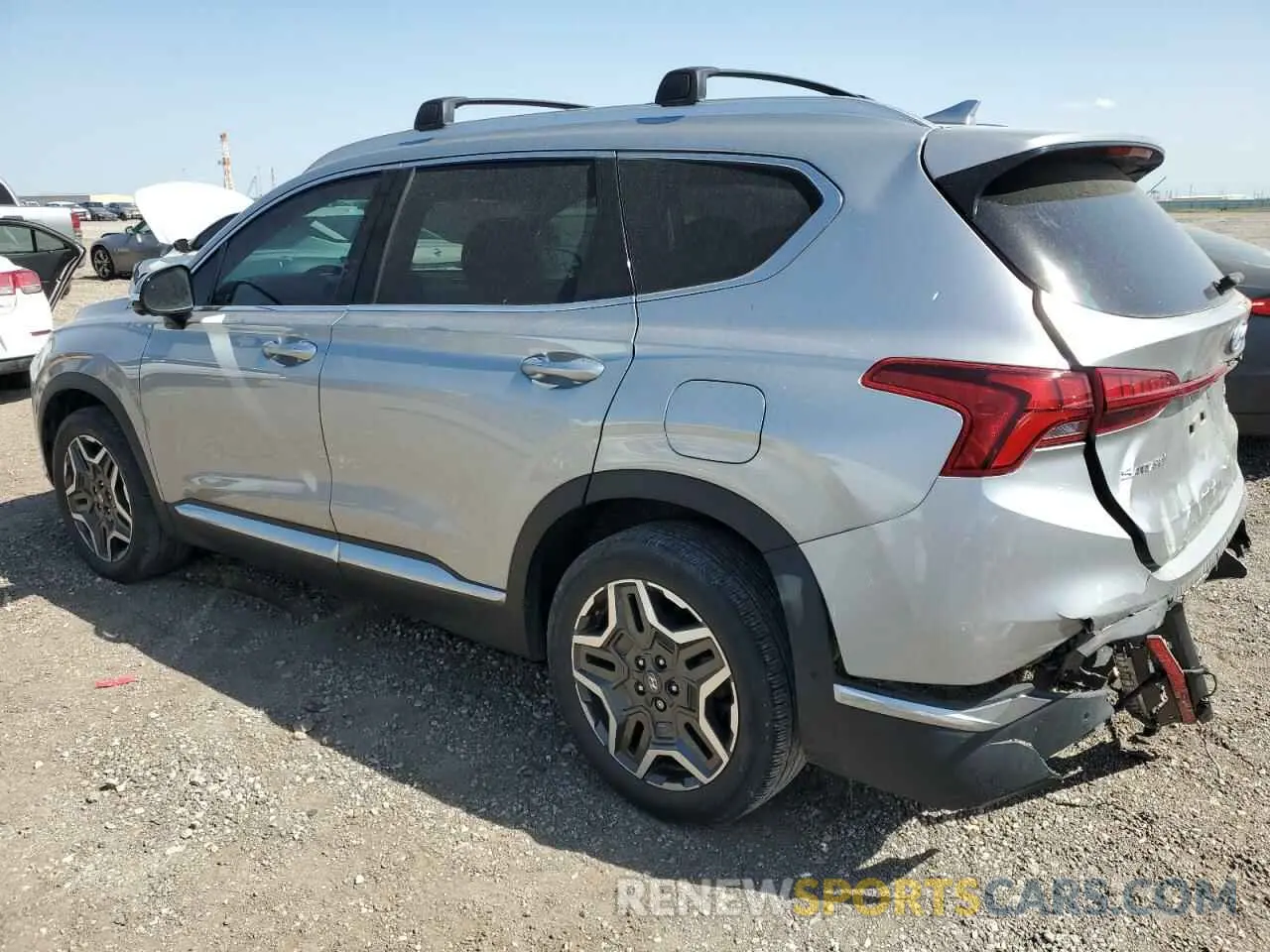 2 fotografías del automóvil dañado 5NMS44AL1NH376615 HYUNDAI SANTA FE 2022