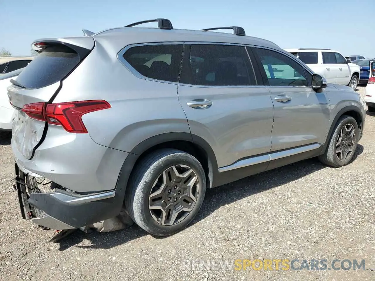 3 fotografías del automóvil dañado 5NMS44AL1NH376615 HYUNDAI SANTA FE 2022