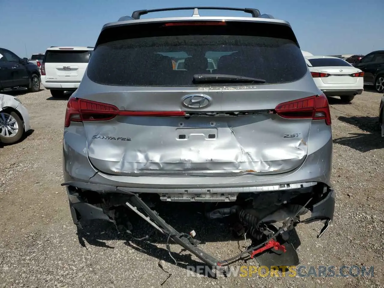 6 fotografías del automóvil dañado 5NMS44AL1NH376615 HYUNDAI SANTA FE 2022