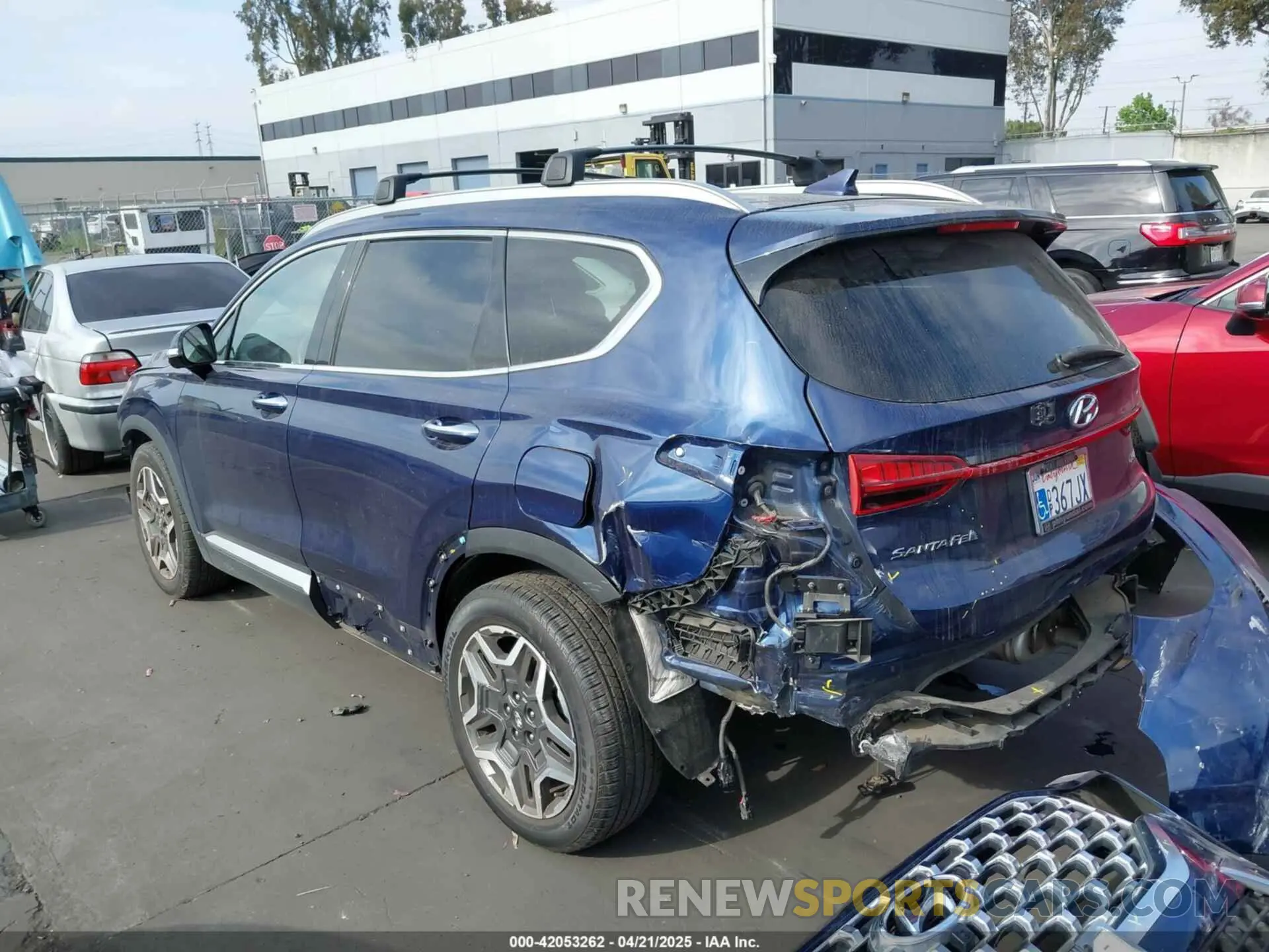 3 fotografías del automóvil dañado 5NMS44AL4NH453428 HYUNDAI SANTA FE 2022