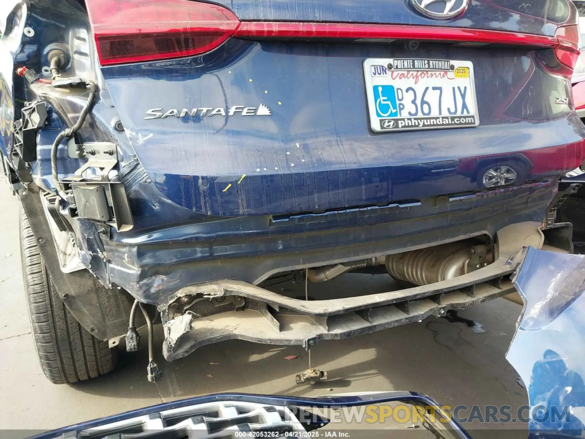 6 fotografías del automóvil dañado 5NMS44AL4NH453428 HYUNDAI SANTA FE 2022