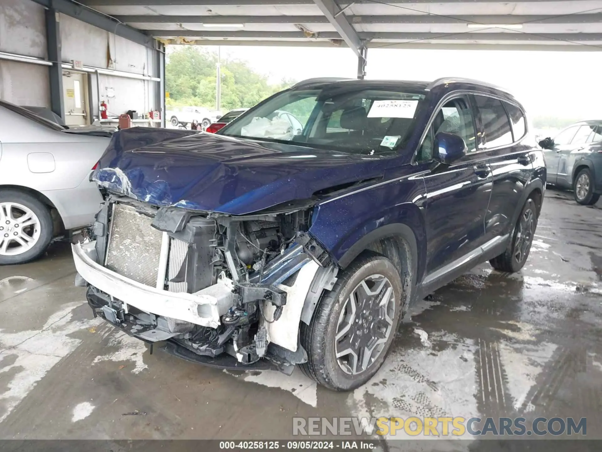 2 fotografías del automóvil dañado 5NMS44AL5NH469170 HYUNDAI SANTA FE 2022