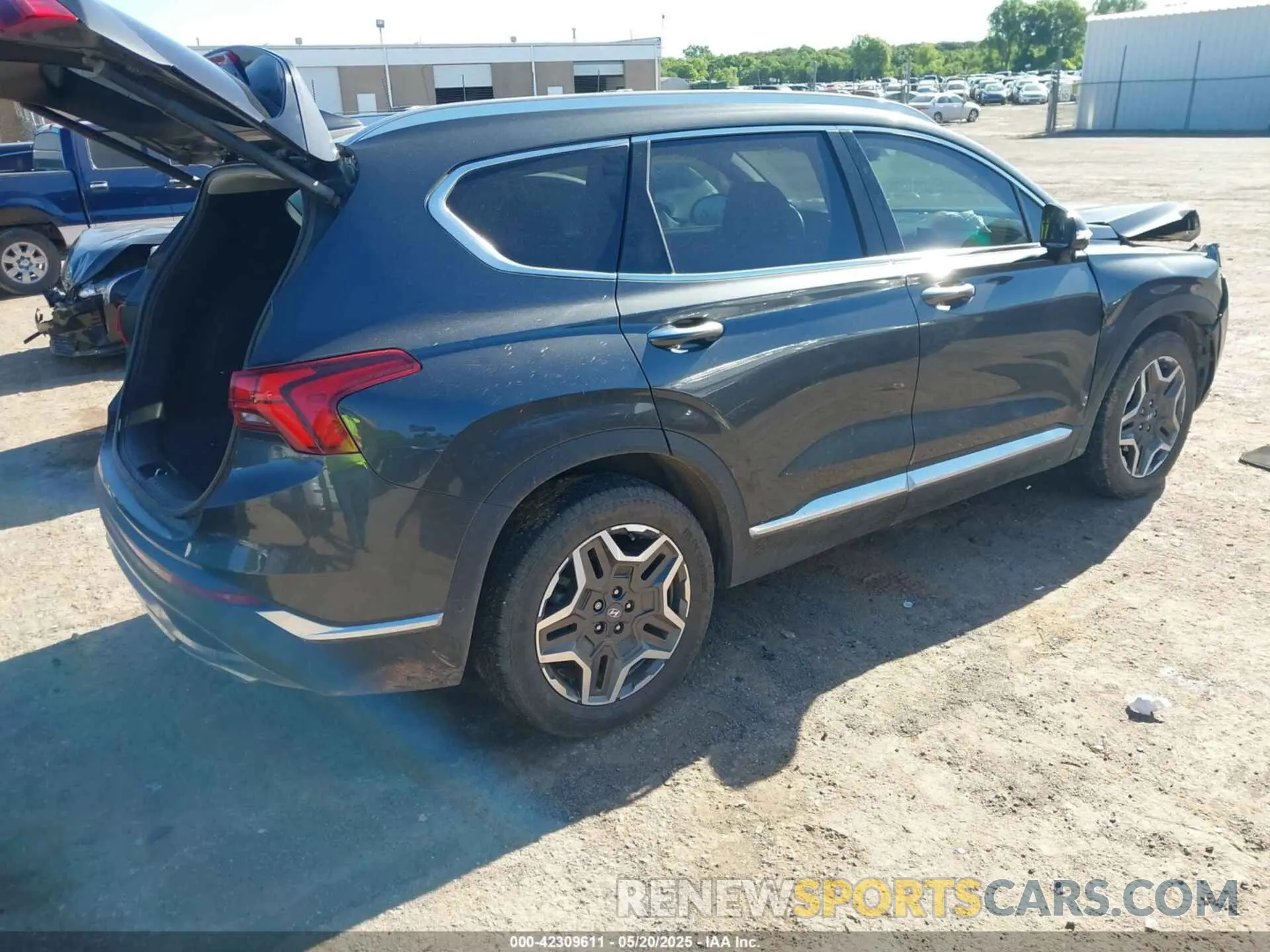 4 fotografías del automóvil dañado 5NMS44AL6NH479156 HYUNDAI SANTA FE 2022