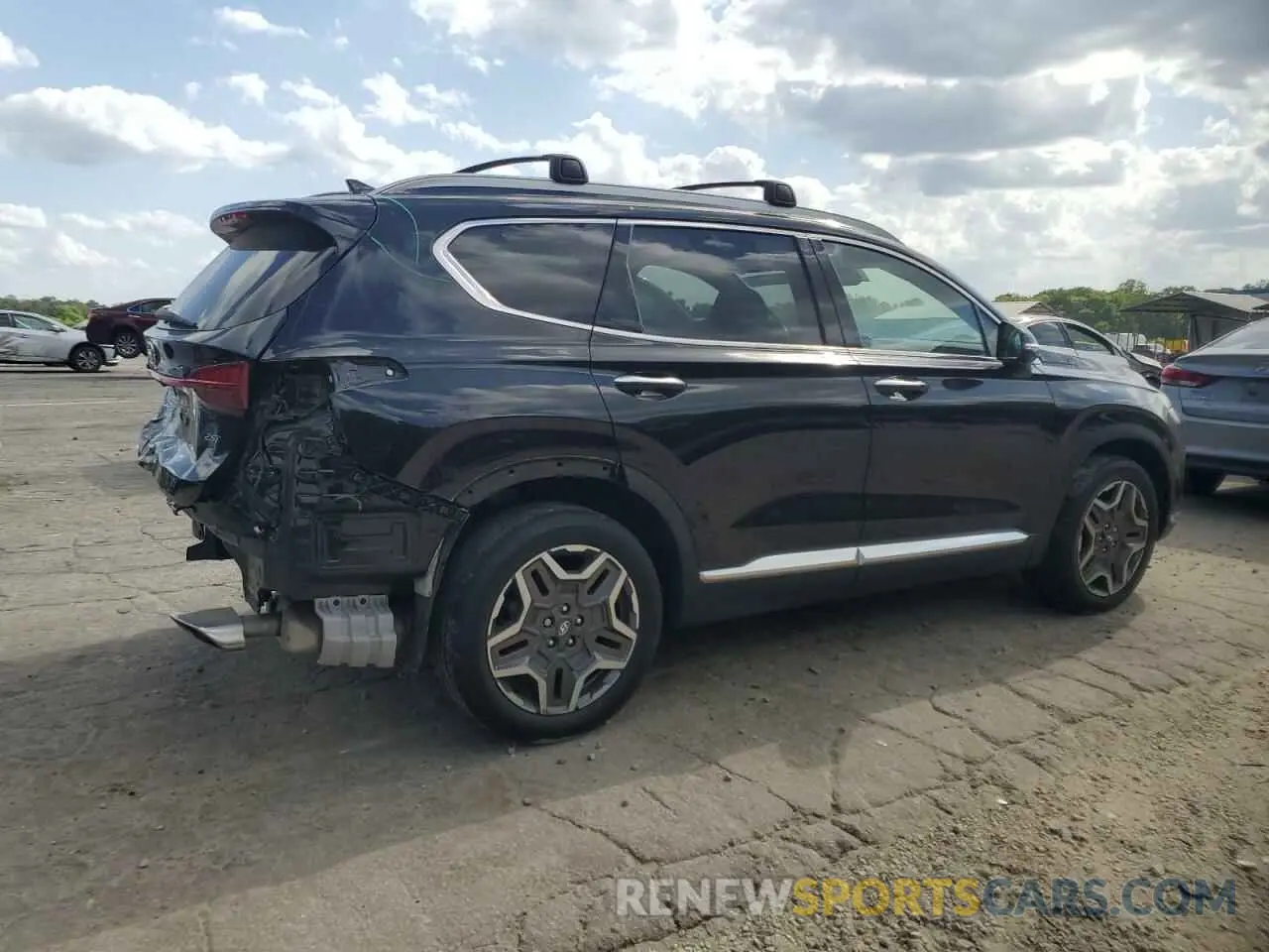 3 fotografías del automóvil dañado 5NMS44AL7NH376733 HYUNDAI SANTA FE 2022