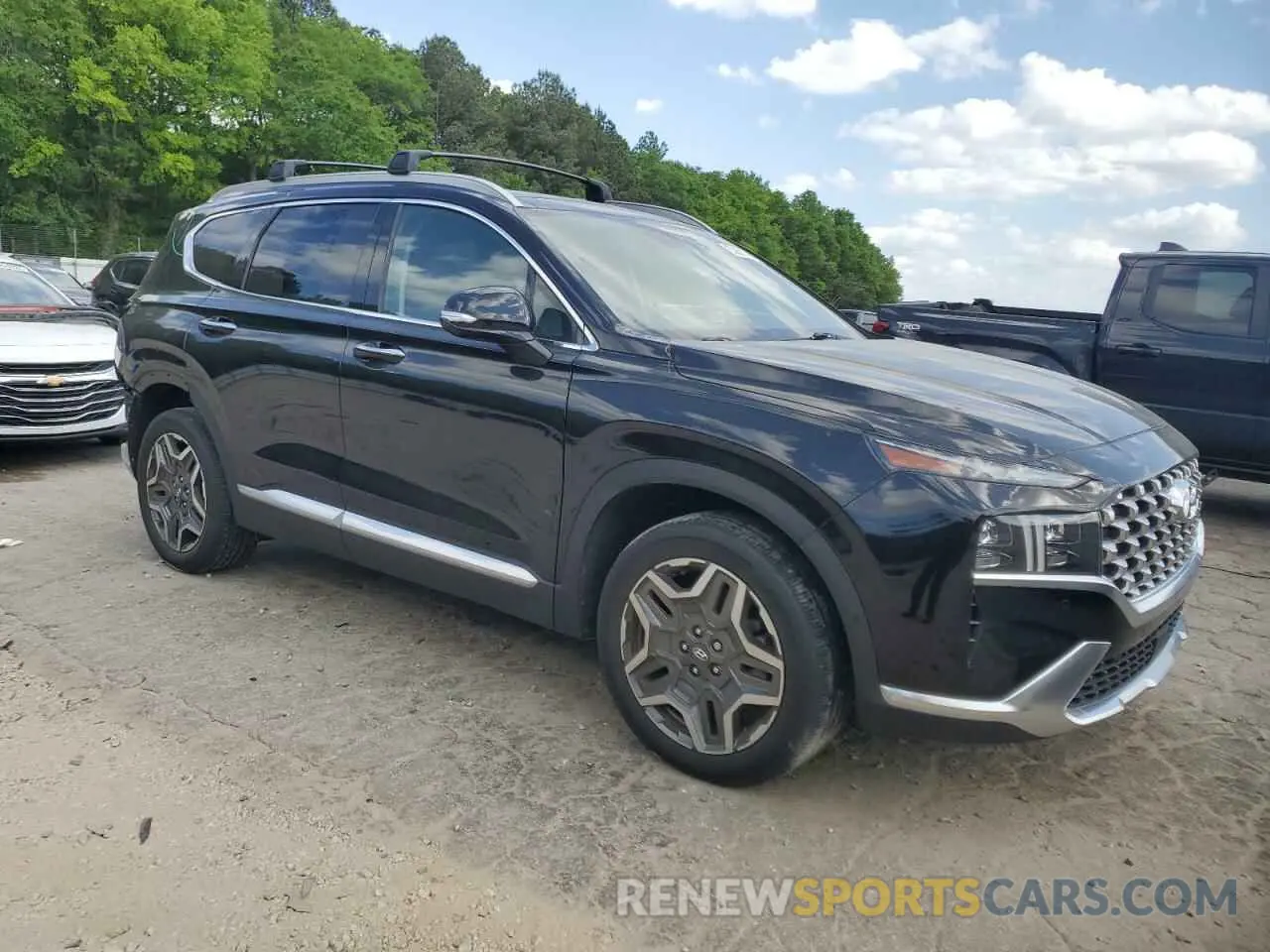 4 fotografías del automóvil dañado 5NMS44AL7NH376733 HYUNDAI SANTA FE 2022