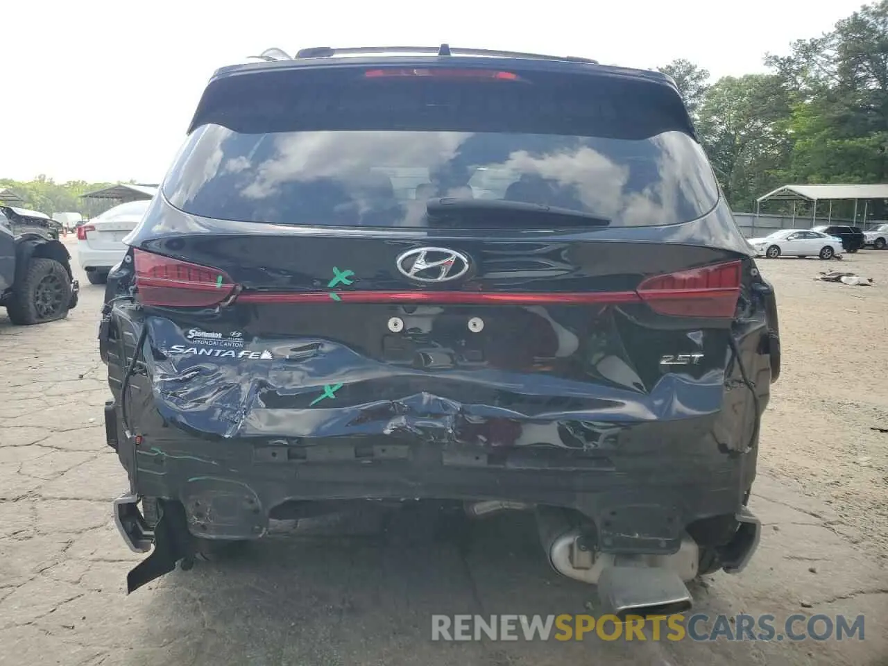 6 fotografías del automóvil dañado 5NMS44AL7NH376733 HYUNDAI SANTA FE 2022