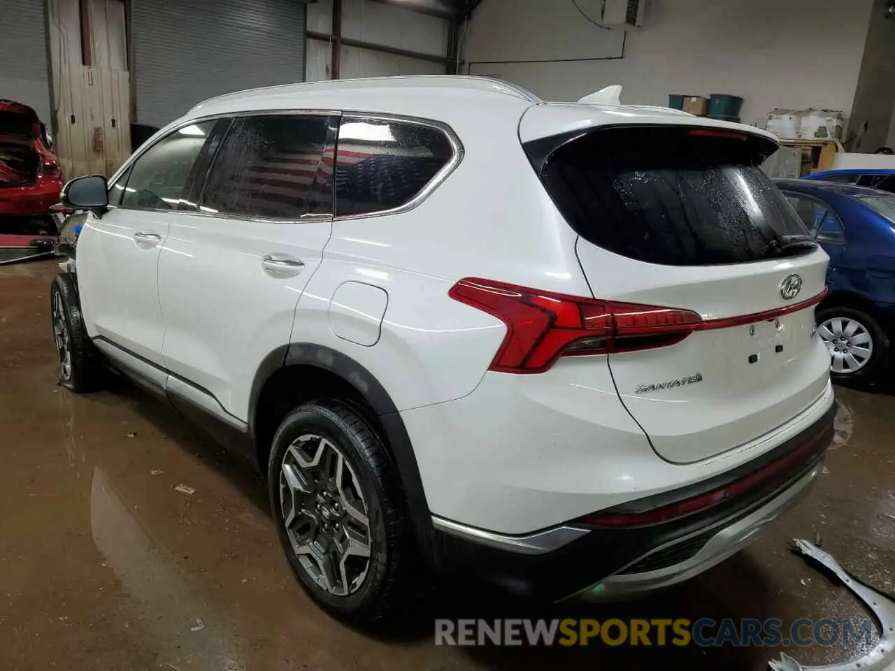 2 fotografías del automóvil dañado 5NMS4DAL7NH416275 HYUNDAI SANTA FE 2022