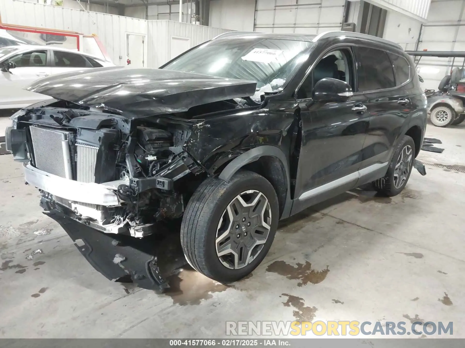 2 fotografías del automóvil dañado 5NMS4DAL7NH416471 HYUNDAI SANTA FE 2022