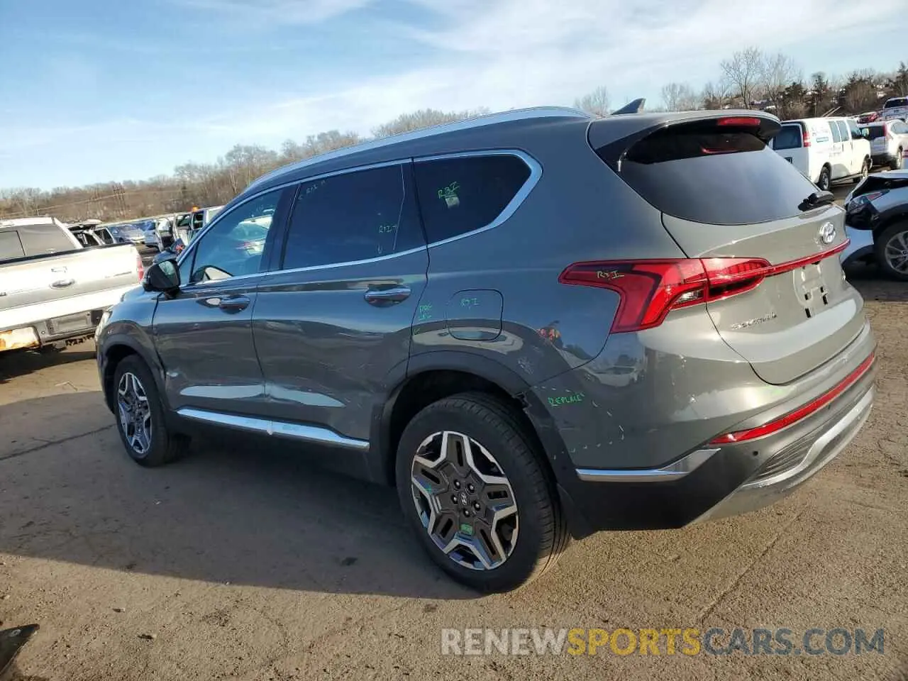 2 fotografías del automóvil dañado 5NMS4DALXNH455491 HYUNDAI SANTA FE 2022