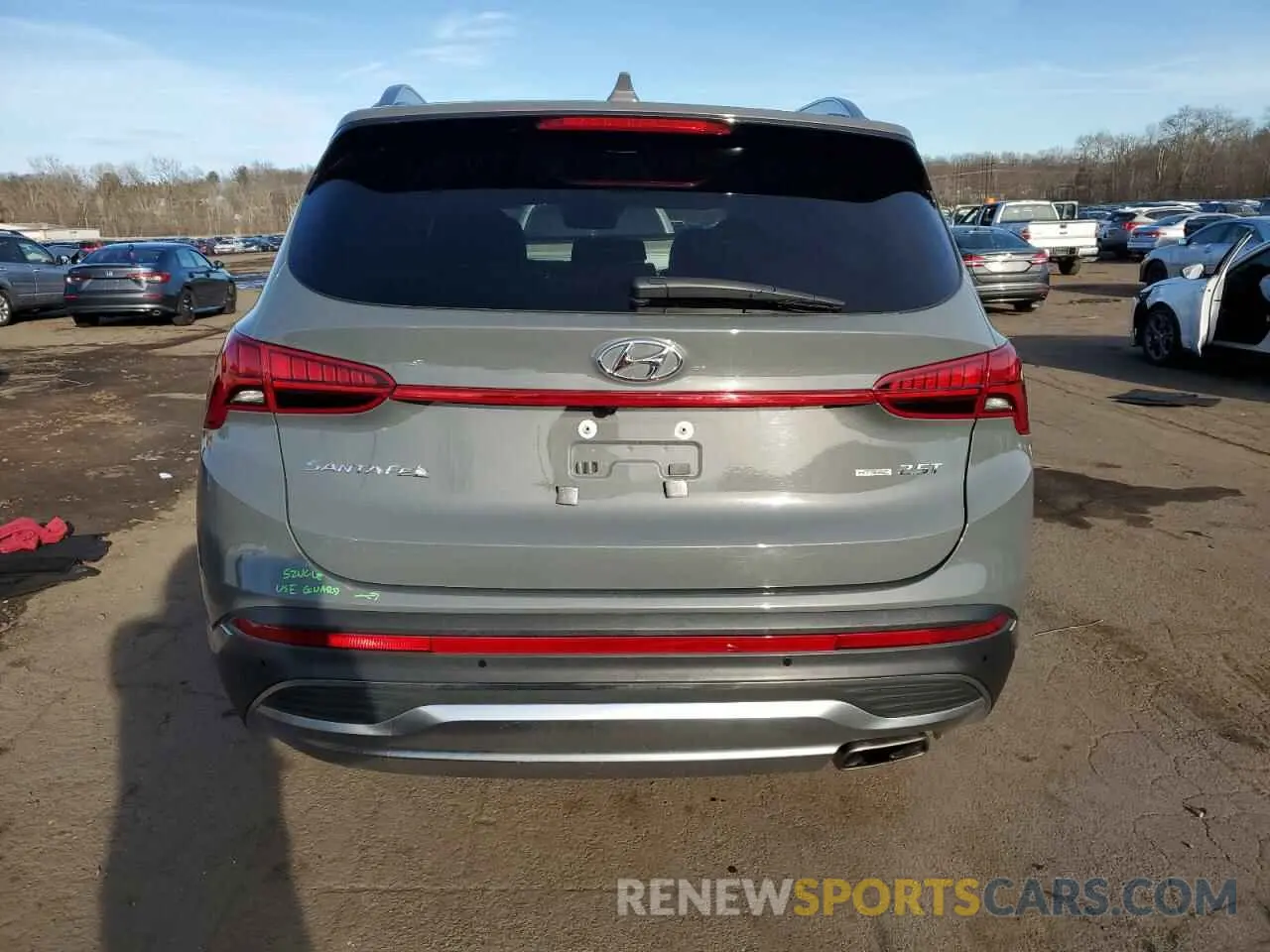 6 fotografías del automóvil dañado 5NMS4DALXNH455491 HYUNDAI SANTA FE 2022