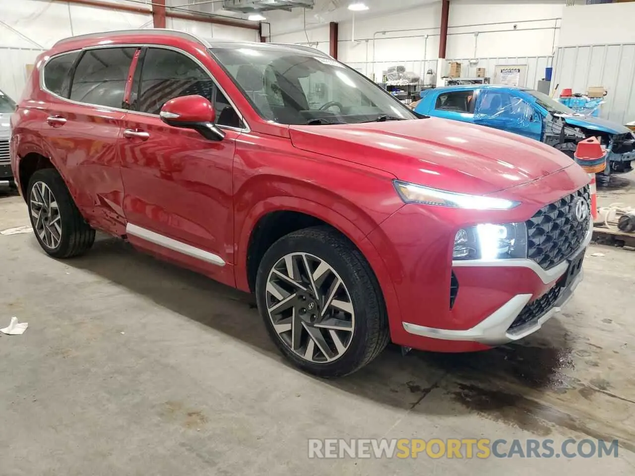 4 fotografías del automóvil dañado 5NMS5DAL2NH465476 HYUNDAI SANTA FE 2022