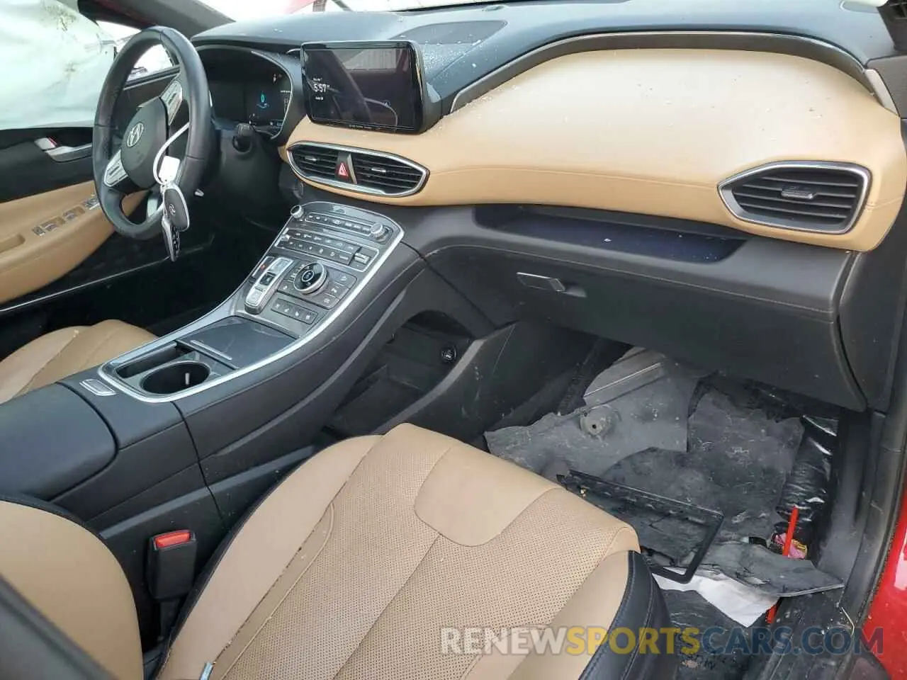 8 fotografías del automóvil dañado 5NMS5DALXNH440616 HYUNDAI SANTA FE 2022