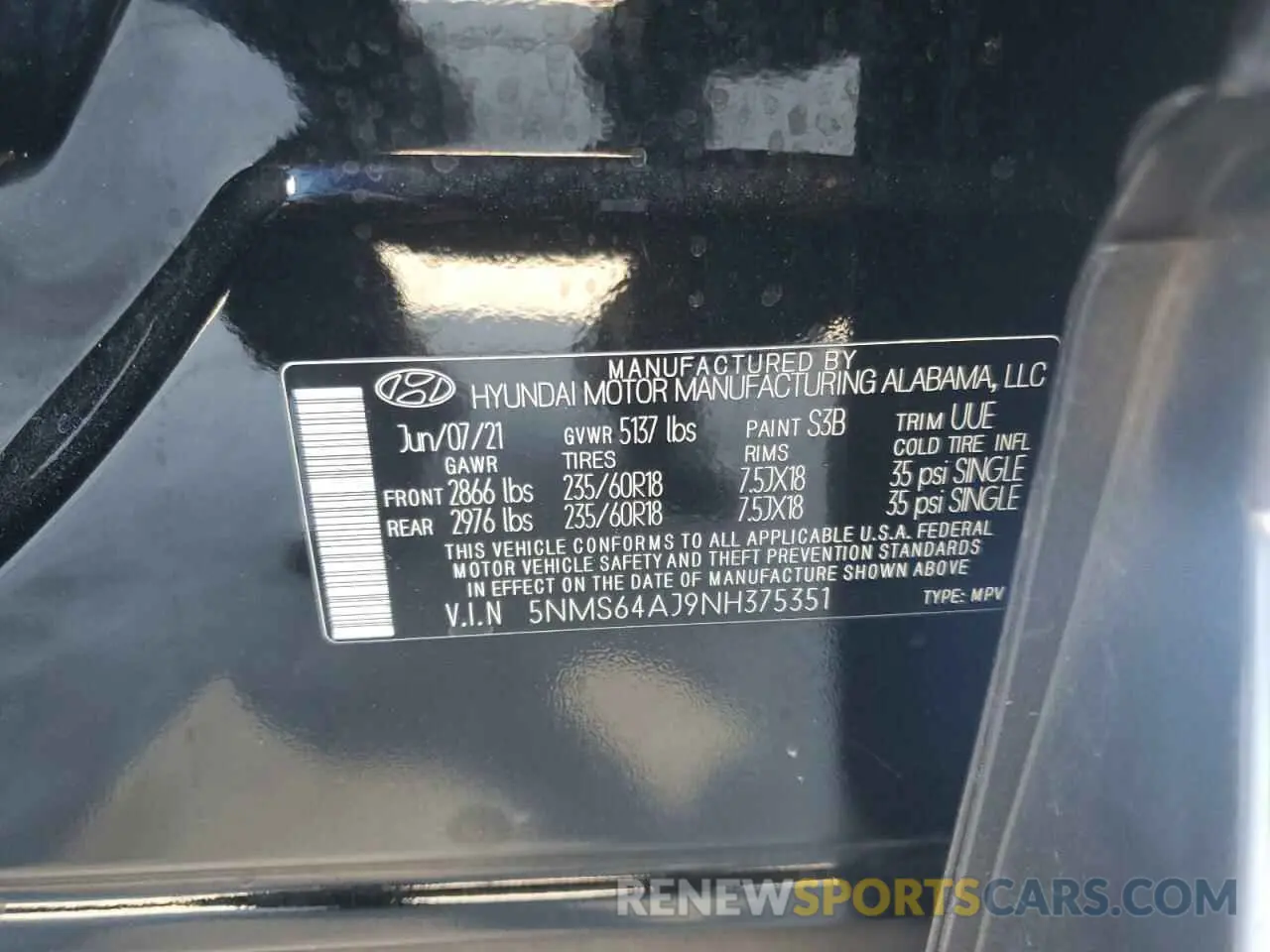 15 fotografías del automóvil dañado 5NMS64AJ9NH375351 HYUNDAI SANTA FE 2022