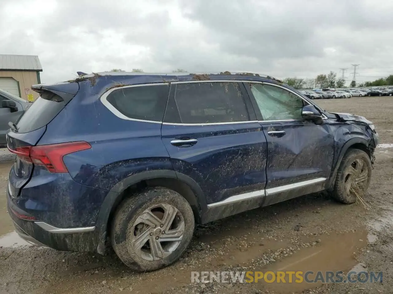 3 fotografías del automóvil dañado 5NMS6DAJ1NH404650 HYUNDAI SANTA FE 2022