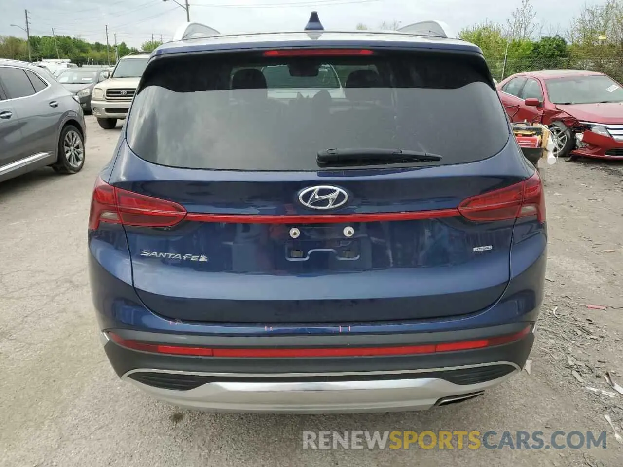 6 fotografías del automóvil dañado 5NMS6DAJ3NH412278 HYUNDAI SANTA FE 2022