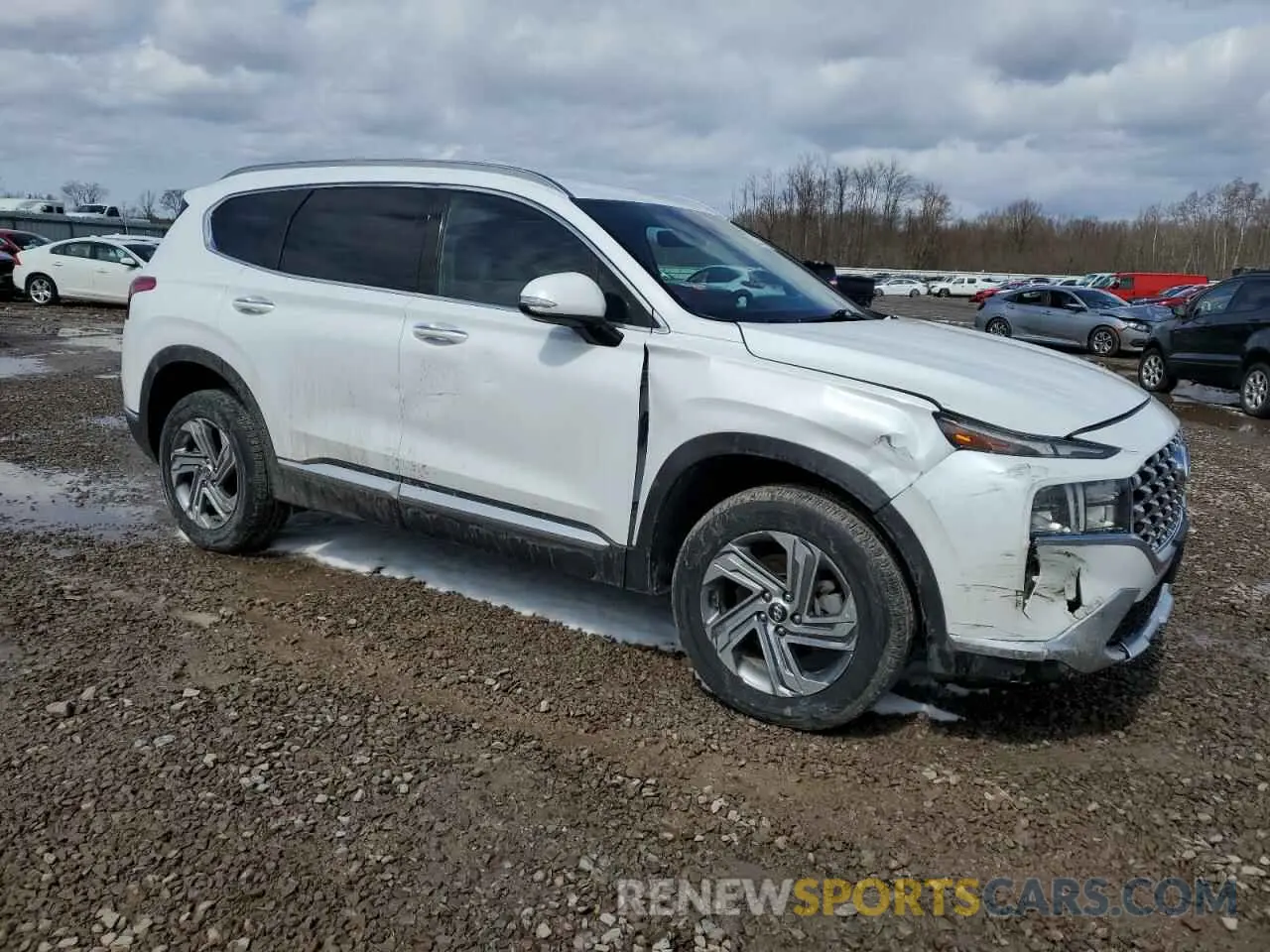 4 fotografías del automóvil dañado 5NMS6DAJ6NH411044 HYUNDAI SANTA FE 2022