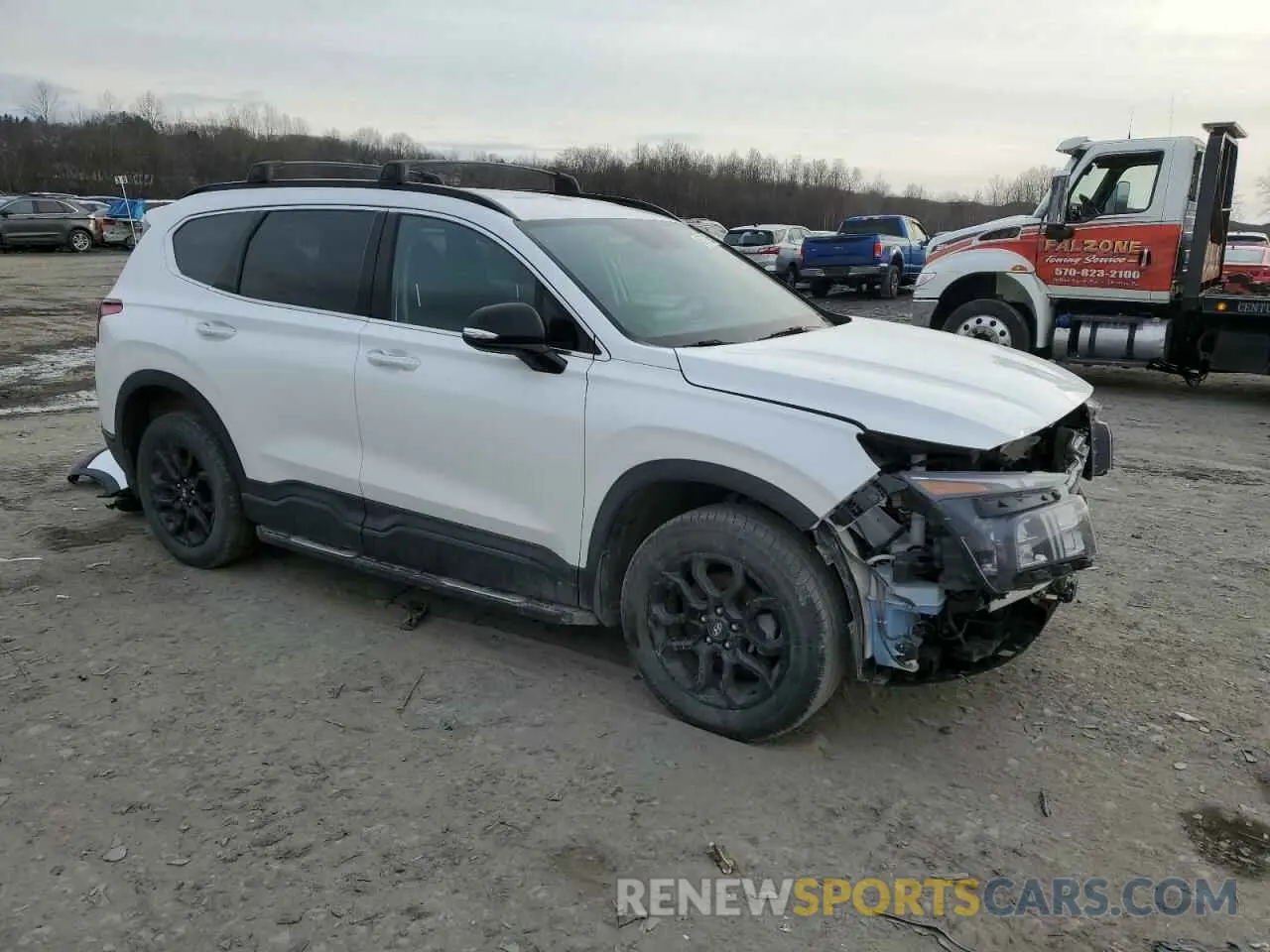 4 fotografías del automóvil dañado 5NMS6DAJ9NH385281 HYUNDAI SANTA FE 2022