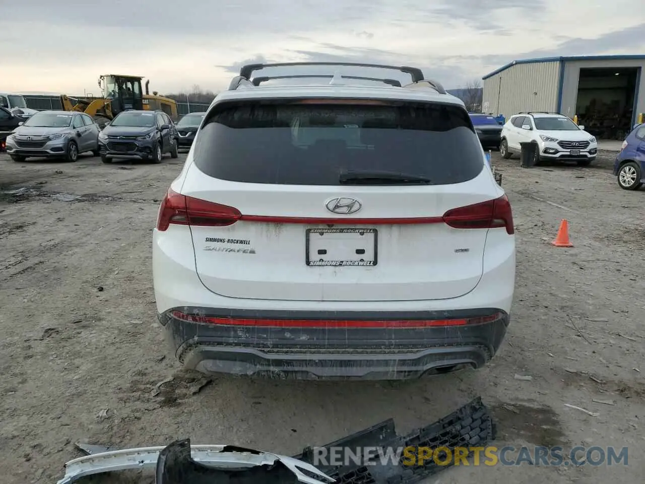 6 fotografías del automóvil dañado 5NMS6DAJ9NH385281 HYUNDAI SANTA FE 2022