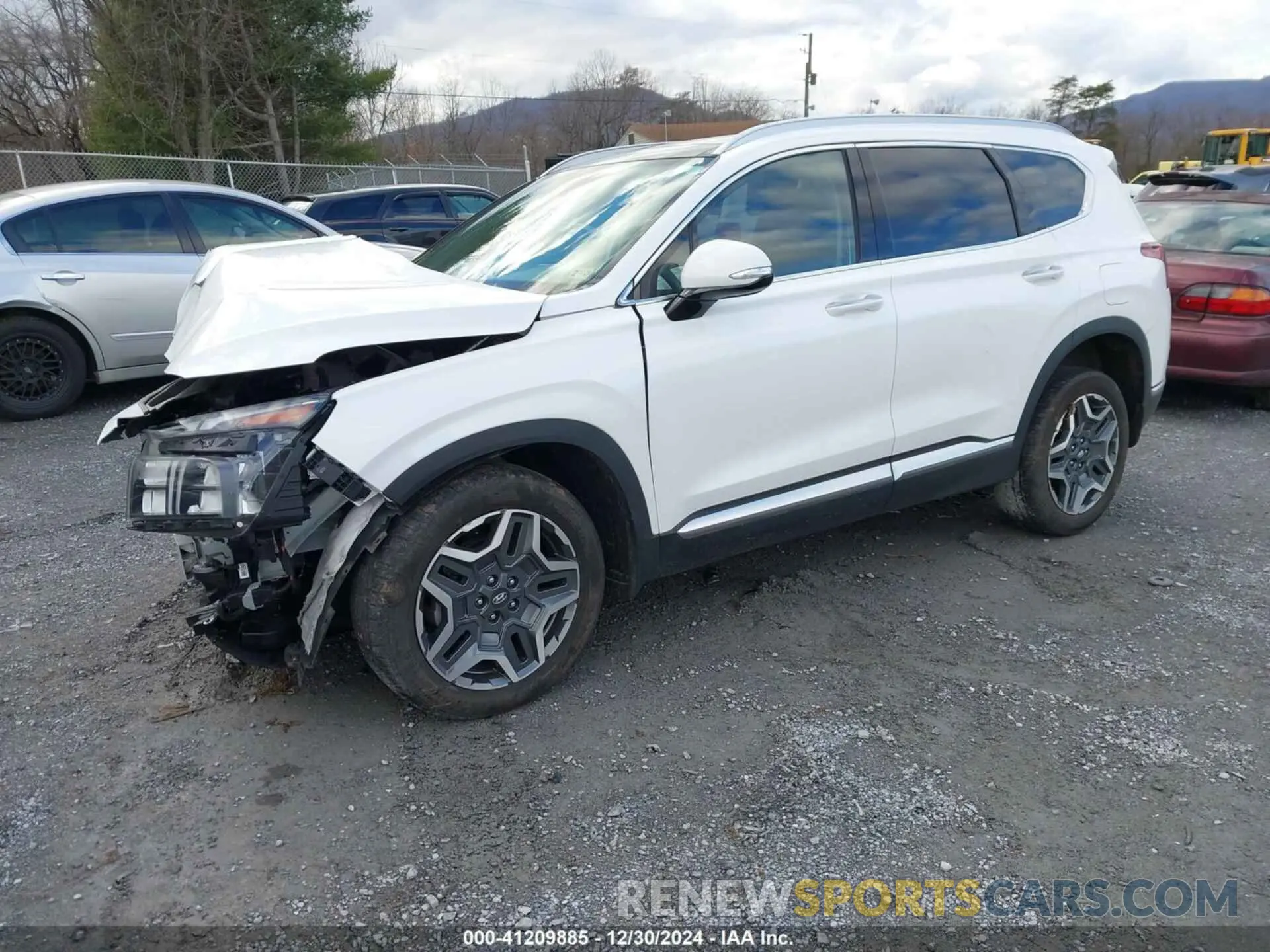 2 fotografías del automóvil dañado KM8S3DA12NU059478 HYUNDAI SANTA FE 2022