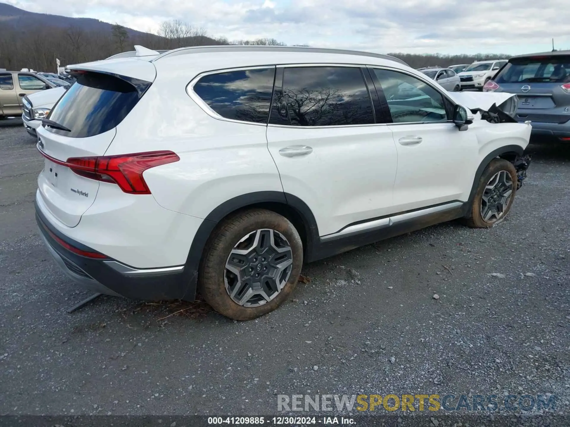 4 fotografías del automóvil dañado KM8S3DA12NU059478 HYUNDAI SANTA FE 2022