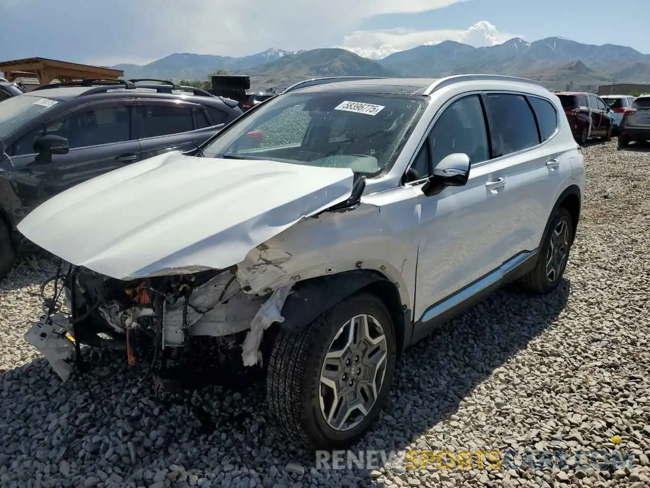 1 fotografías del automóvil dañado KM8S3DA15NU043095 HYUNDAI SANTA FE 2022