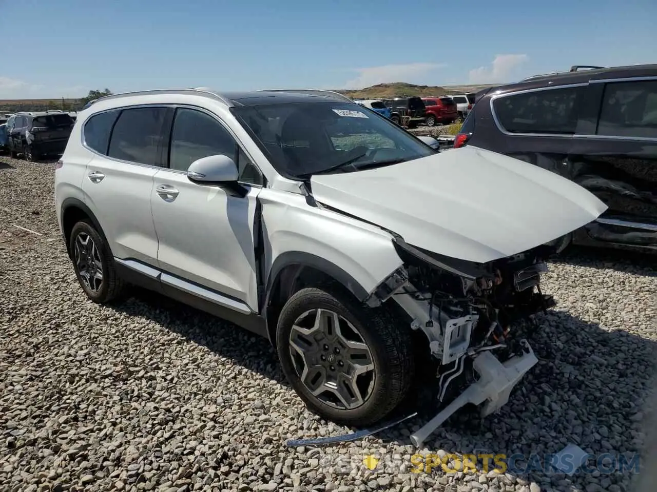 4 fotografías del automóvil dañado KM8S3DA15NU043095 HYUNDAI SANTA FE 2022