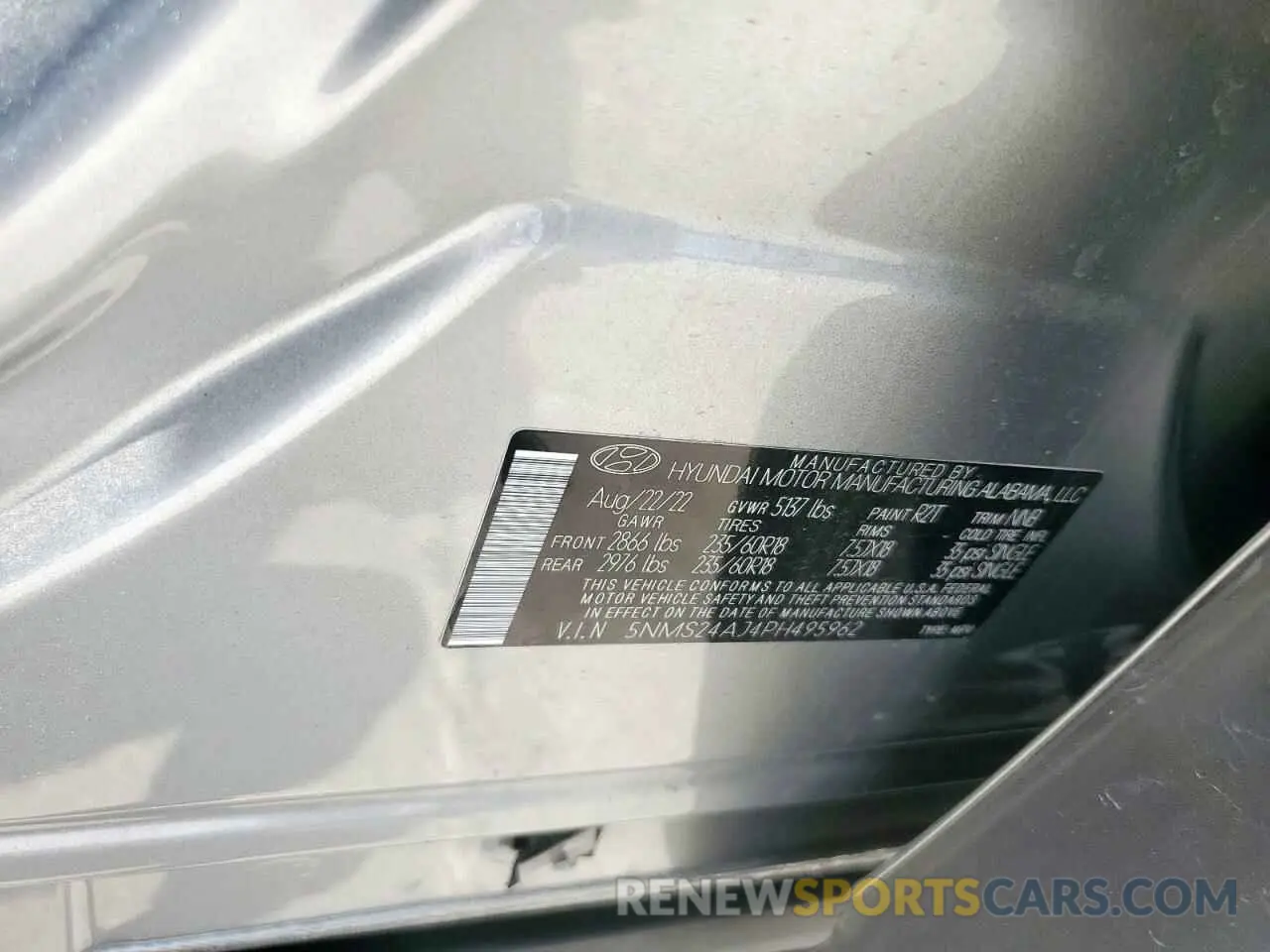 13 fotografías del automóvil dañado 5NMS24AJ4PH495962 HYUNDAI SANTA FE 2023