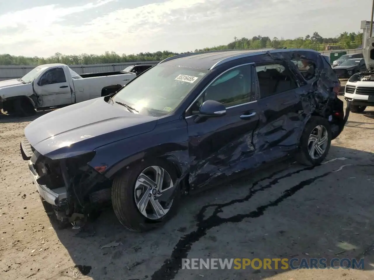 1 fotografías del automóvil dañado 5NMS24AJ8PH522256 HYUNDAI SANTA FE 2023
