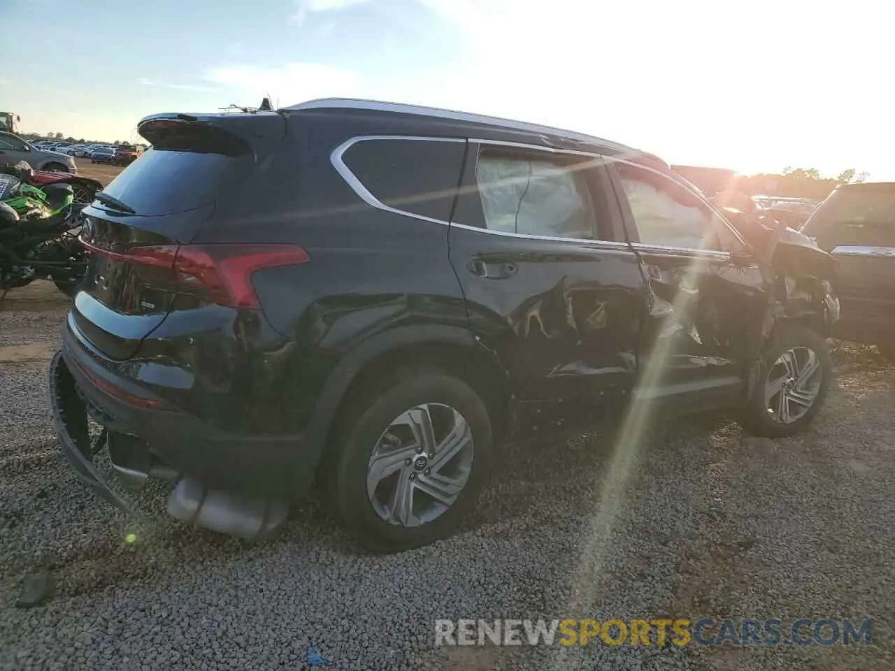 3 fotografías del automóvil dañado 5NMS2DAJ1PH541246 HYUNDAI SANTA FE 2023