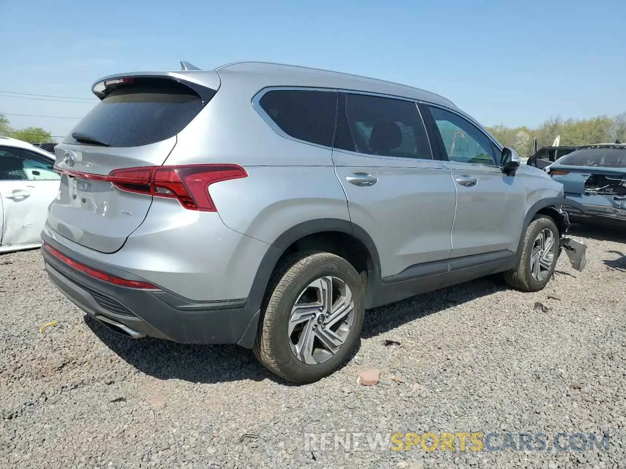 3 fotografías del automóvil dañado 5NMS2DAJ1PH653898 HYUNDAI SANTA FE 2023