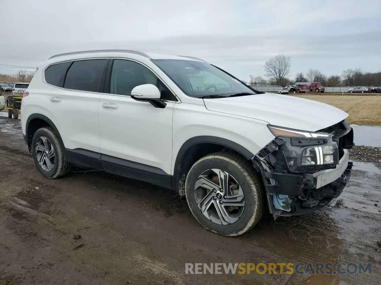 4 fotografías del automóvil dañado 5NMS2DAJ2PH517635 HYUNDAI SANTA FE 2023