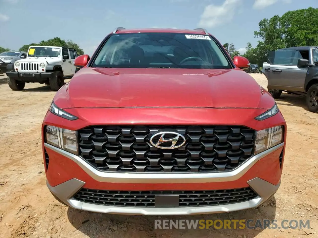 5 fotografías del automóvil dañado 5NMS2DAJ2PH557360 HYUNDAI SANTA FE 2023