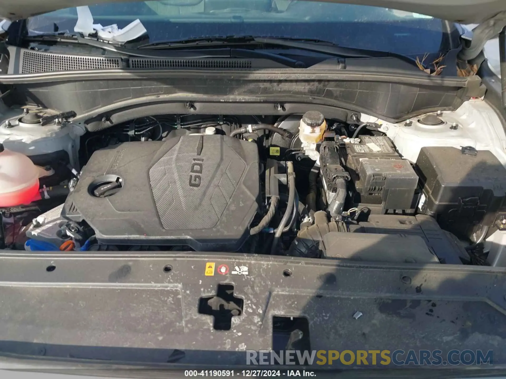 10 fotografías del automóvil dañado 5NMS2DAJ2PH645826 HYUNDAI SANTA FE 2023
