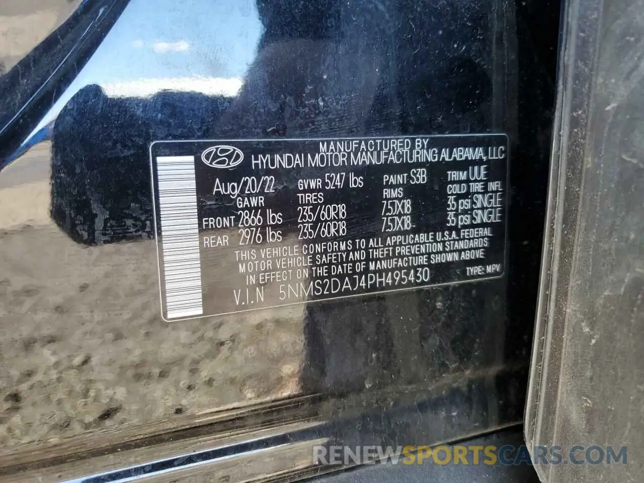 13 fotografías del automóvil dañado 5NMS2DAJ4PH495430 HYUNDAI SANTA FE 2023