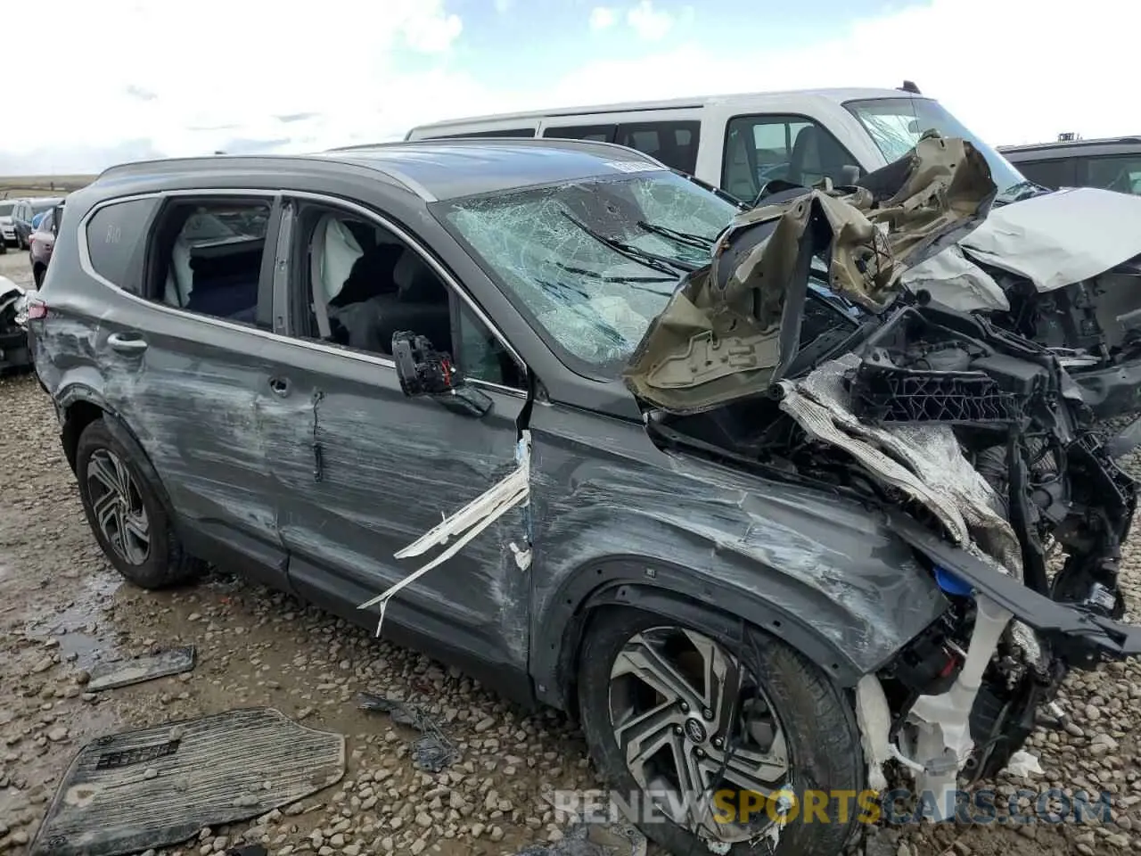 4 fotografías del automóvil dañado 5NMS2DAJ4PH507494 HYUNDAI SANTA FE 2023