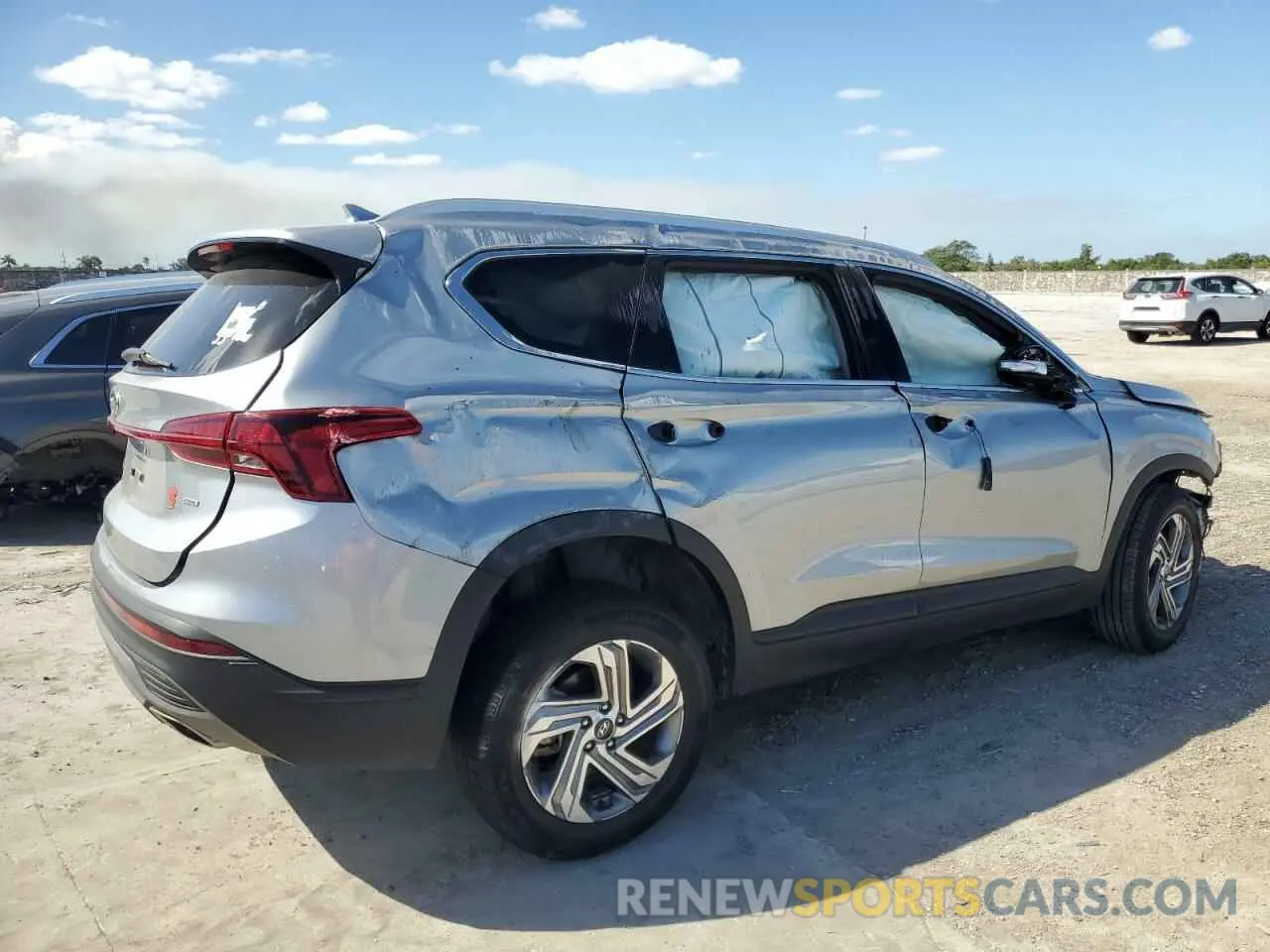 3 fotografías del automóvil dañado 5NMS2DAJ5PH530038 HYUNDAI SANTA FE 2023