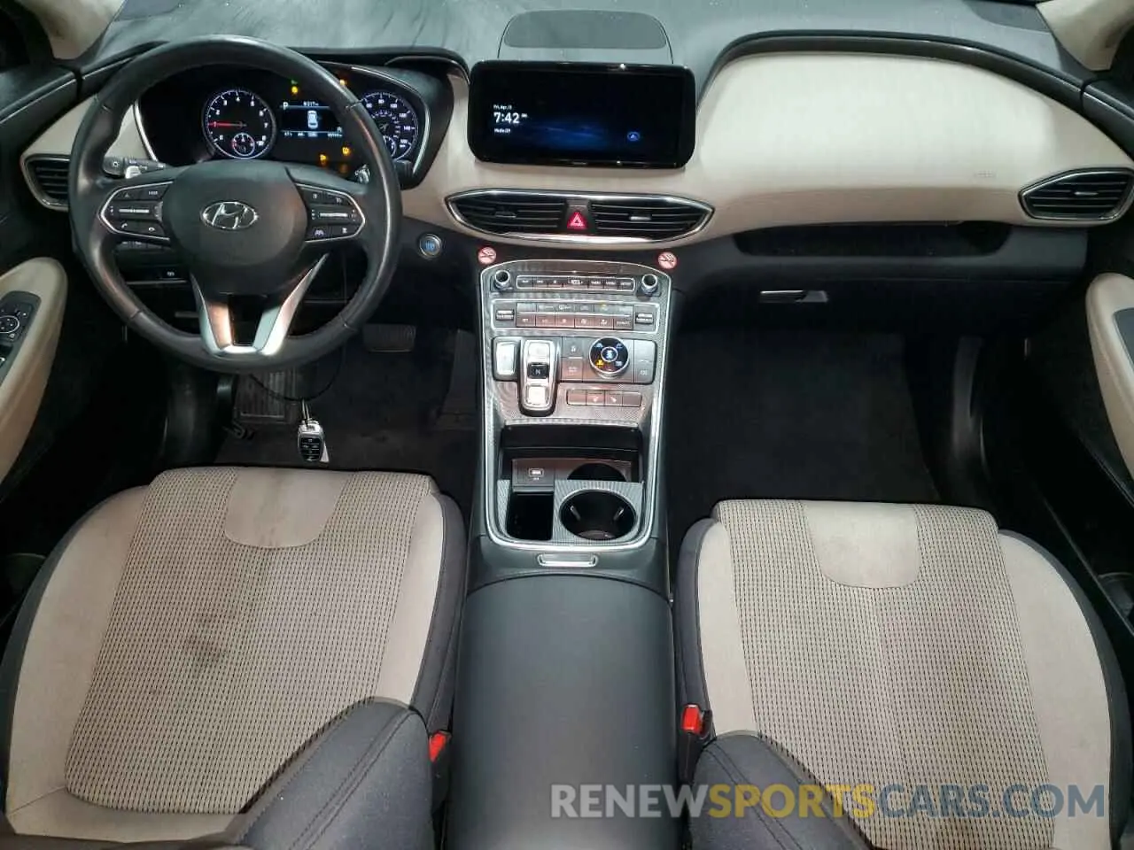8 fotografías del automóvil dañado 5NMS2DAJ5PH530086 HYUNDAI SANTA FE 2023
