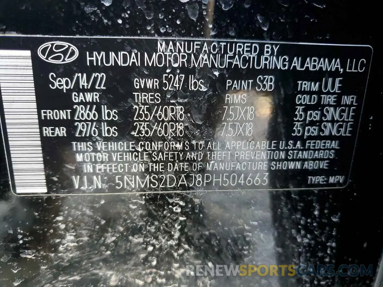 13 fotografías del automóvil dañado 5NMS2DAJ8PH504663 HYUNDAI SANTA FE 2023