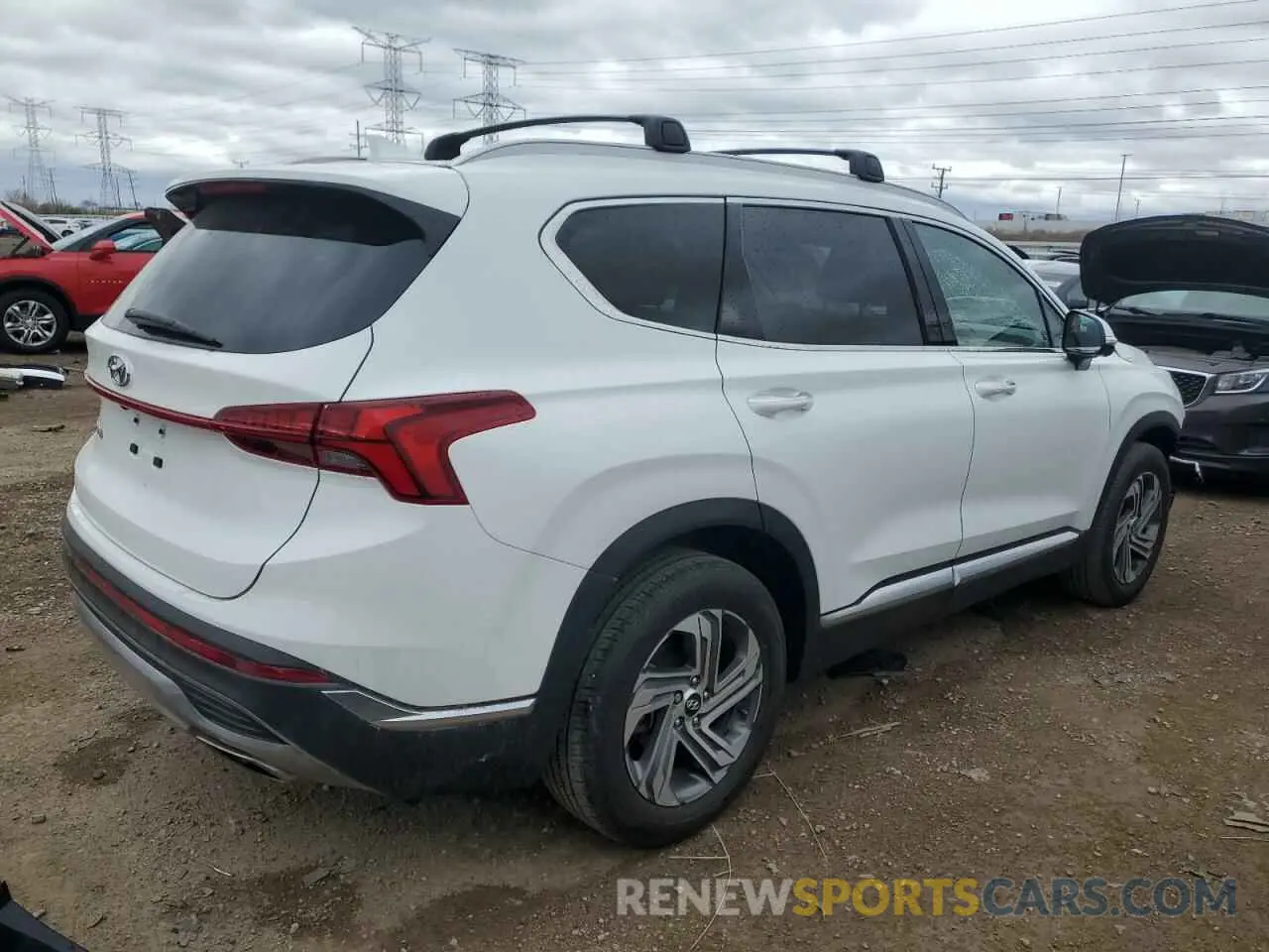 3 fotografías del automóvil dañado 5NMS34AJ5PH608086 HYUNDAI SANTA FE 2023