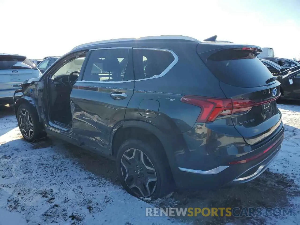 2 fotografías del automóvil dañado 5NMS3DA12PH011767 HYUNDAI SANTA FE 2023