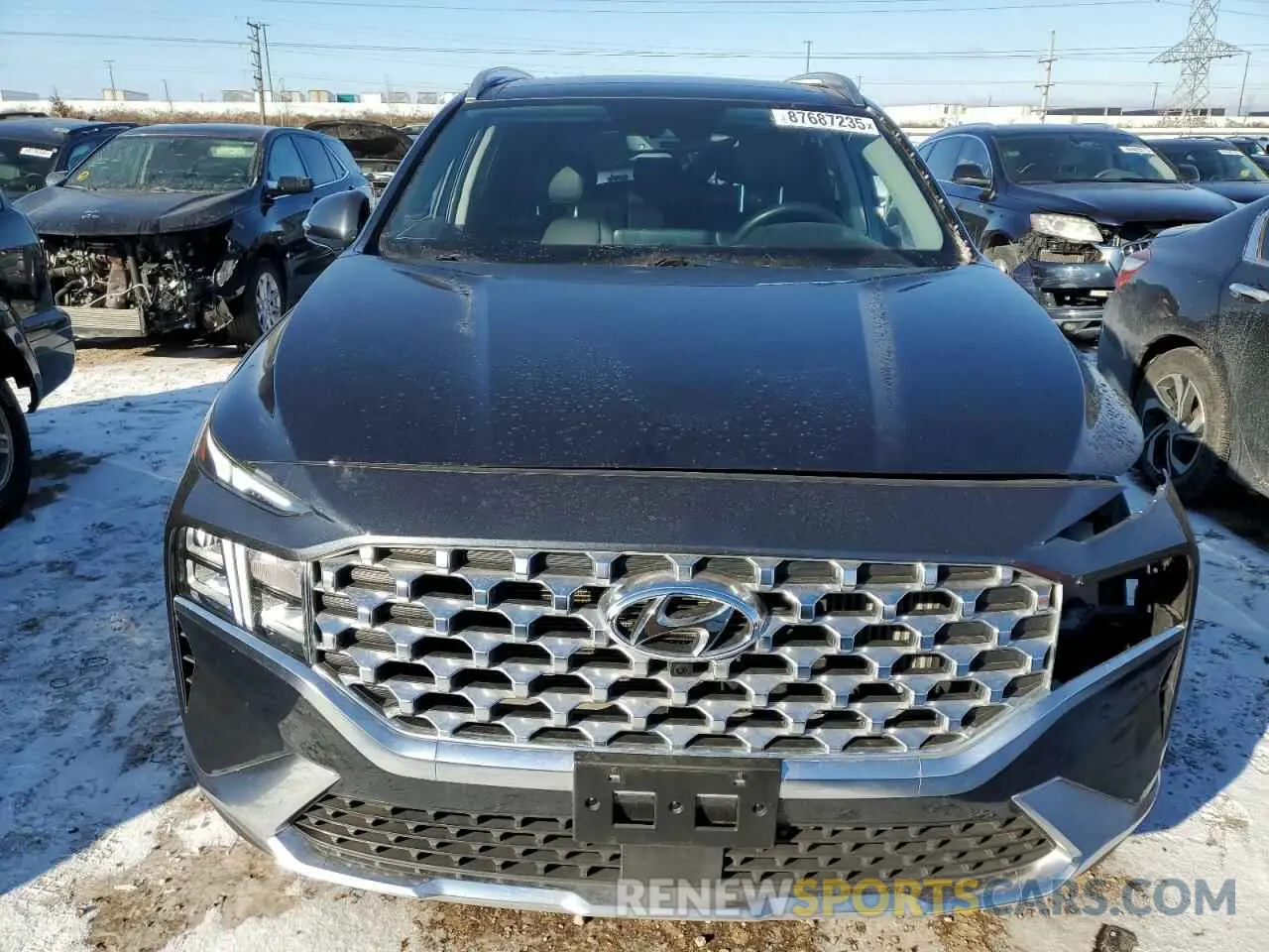 5 fotografías del automóvil dañado 5NMS3DA12PH011767 HYUNDAI SANTA FE 2023