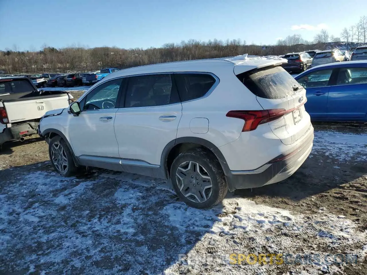 2 fotografías del automóvil dañado 5NMS3DA13PH005721 HYUNDAI SANTA FE 2023